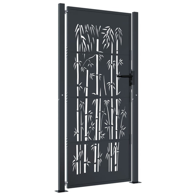 Cancello Giardino Antracite 105x180 cm in Acciaio Design BambÃ¹
