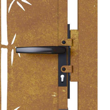 Cancello da Giardino 105x80 cm in Acciaio Corten Design BambÃ¹
