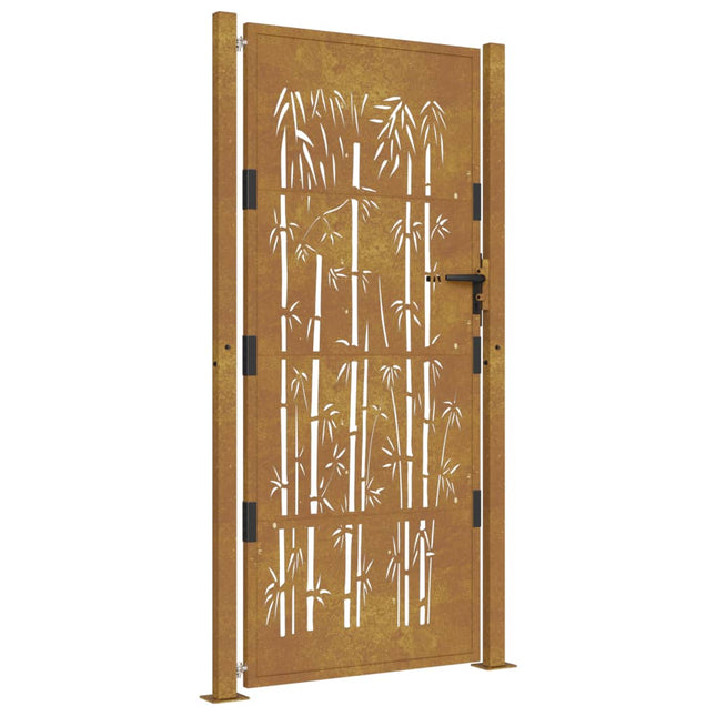 Cancello da Giardino 105x205 cm in Acciaio Corten Design BambÃ¹