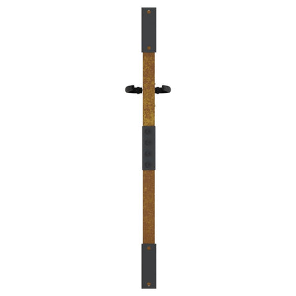 Cancello da Giardino 85x75 cm in Acciaio Corten Design BambÃƒÂ¹