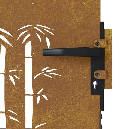 Cancello da Giardino 85x100 cm in Acciaio Corten Design BambÃ¹