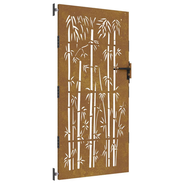 Cancello da Giardino 85x200 cm in Acciaio Corten Design BambÃ¹