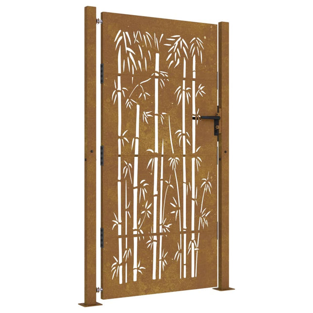 Cancello da Giardino 105x205 cm in Acciaio Corten Design BambÃ¹