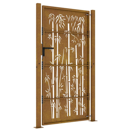 Cancello da Giardino 105x205 cm in Acciaio Corten Design BambÃ¹