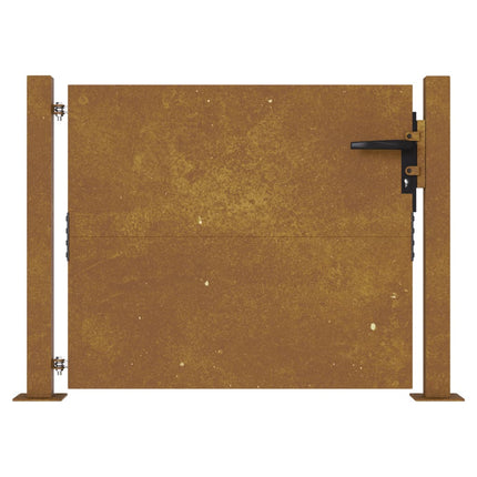 Cancello da Giardino 105x105 cm in Acciaio Corten