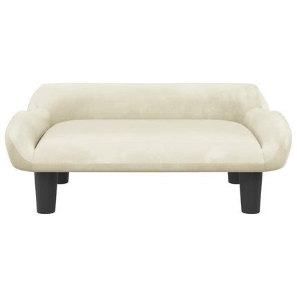 Lettino per Cani Crema 70x40x24 cm in Velluto