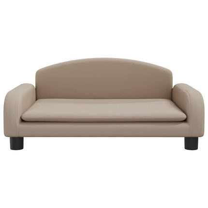 Lettino per Cani Cappuccino 70x45x30 cm in Similpelle