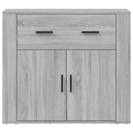 Credenza Grigio Sonoma 80x33x70 cm in Legno Multistrato