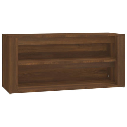 Scarpiera Rovere Marrone 100x35x45 cm in Legno Multistrato