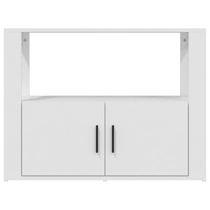 Credenza Bianca 80x30x60 cm in Legno Multistrato