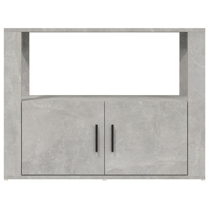 Credenza Grigio Cemento 80x30x60 cm in Legno Multistrato