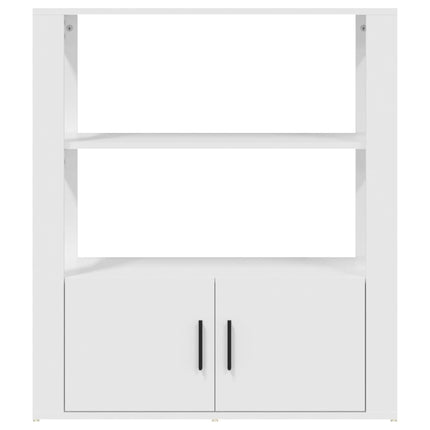 Credenza Bianca 80x30x90 cm in Legno Multistrato