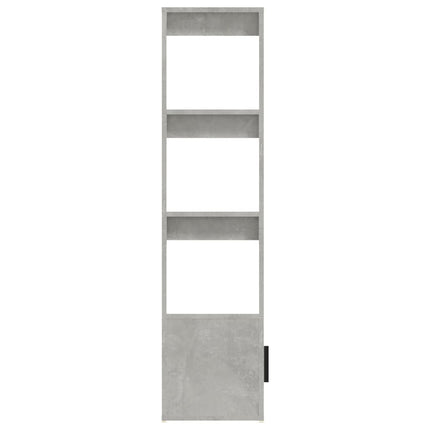 Credenza Grigio Cemento 80x30x119,5 cm in Legno Multistrato