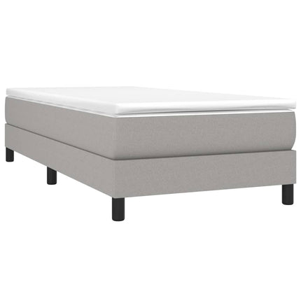 Giroletto senza Materasso Grigio Chiaro 90x190 cm Tessuto
