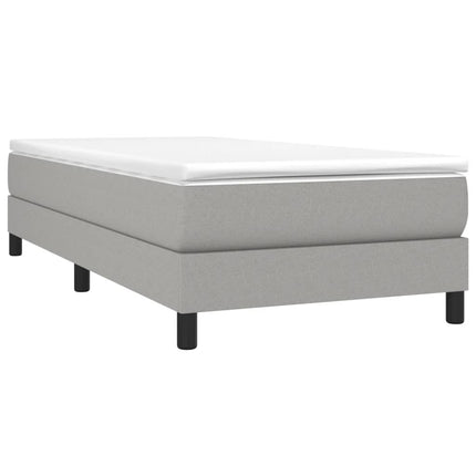 Giroletto senza Materasso Grigio Chiaro 90x200 cm Tessuto