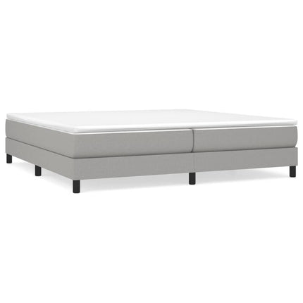 Giroletto senza Materasso Grigio Chiaro 200x200 cm Tessuto