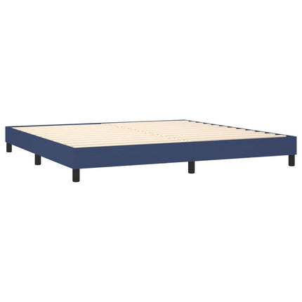 Giroletto senza Materasso Blu 200x200 cm in Tessuto