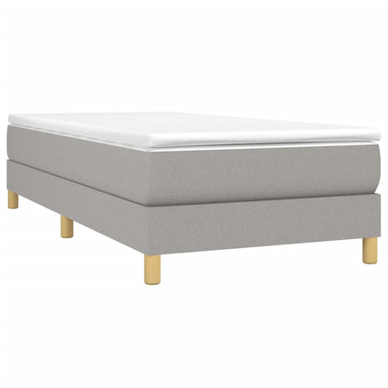 Giroletto senza Materasso Grigio Chiaro 100x200 cm Tessuto