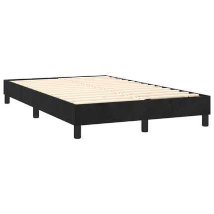 Giroletto senza Materasso Nero 120x200 cm Velluto