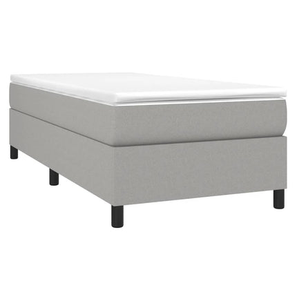 Giroletto senza Materasso Grigio Chiaro 90x190 cm Tessuto
