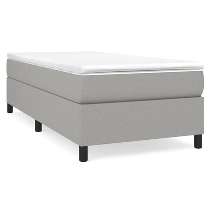 Giroletto senza Materasso Grigio Chiaro 90x200 cm Tessuto