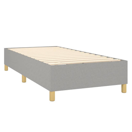 Giroletto senza Materasso Grigio Chiaro 90x190 cm Tessuto