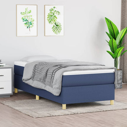 Giroletto senza Materasso Blu 90x200 cm in Tessuto