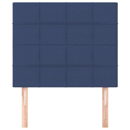 Testiera 2 pz Blu 80x5x78/88 cm in Tessuto