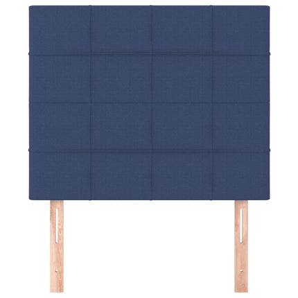Testiera 2 pz Blu 100x5x78/88 cm in Tessuto