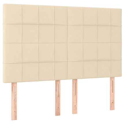 Testiere 4 pz Crema 72x5x78/88 cm in Tessuto