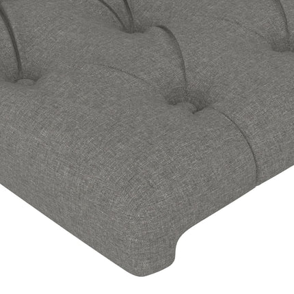 Testiere 2 pz Grigio Scuro 100x7x78/88 cm in Tessuto