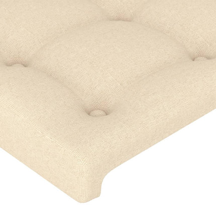 Testiera 2 pz Crema 80x5x78/88 cm in Tessuto