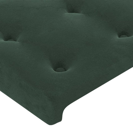 Testiera 2 pz Verde Scuro 80x5x78/88 cm in Velluto
