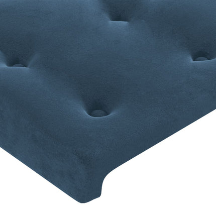 Testiere 4 pz Blu Scuro 100x5x78/88 cm in Velluto
