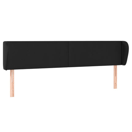 Testiera ad Orecchio Nera 163x23x78/88 cm in Similpelle