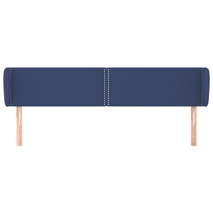 Testiera ad Orecchio Blu 163x23x78/88cm in Tessuto