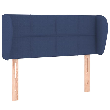 Testiera ad Orecchio Blu 93x23x78/88 cm in Tessuto