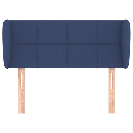 Testiera ad Orecchio Blu 93x23x78/88 cm in Tessuto