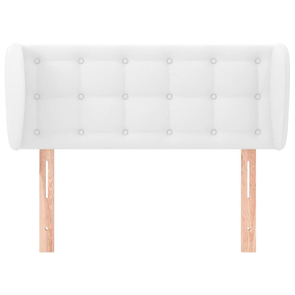 Testiera ad Orecchio Bianca 103x23x78/88 cm in Similpelle