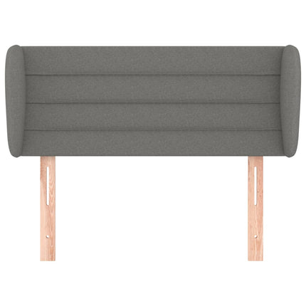 Testiera ad Orecchio Grigio Scuro 83x23x78/88 cm in Tessuto