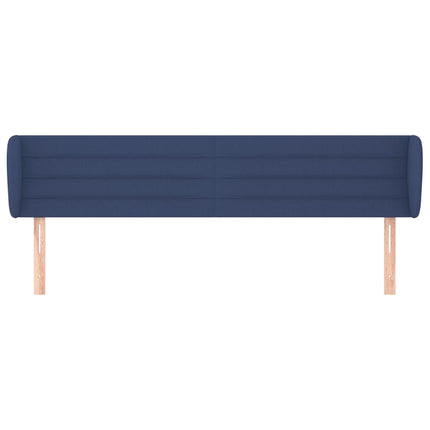 Testiera ad Orecchio Blu 183x23x78/88 cm in Tessuto