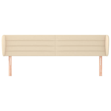 Testiera ad Orecchio Crema 203x23x78/88 cm in Tessuto