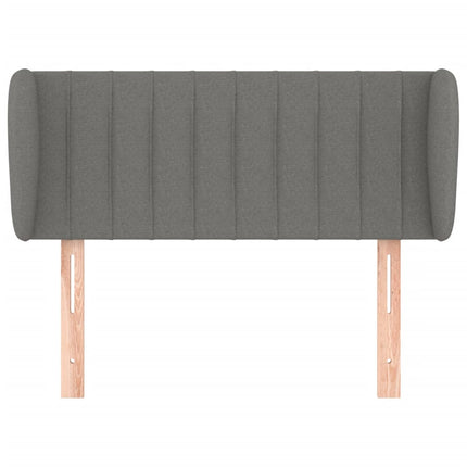 Testiera ad Orecchio Grigio Scuro 83x23x78/88 cm in Tessuto