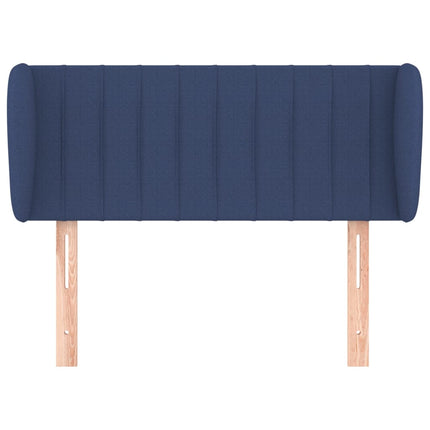 Testiera ad Orecchio Blu 103x23x78/88cm in Tessuto
