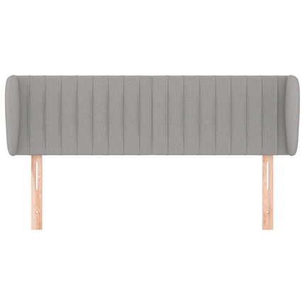 Testiera ad Orecchio Grigio Chiaro 147x23x78/88 cm in Tessuto