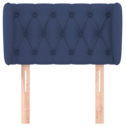 Testiera ad Orecchio Blu 83 x 23 x 78/88cm in Tessuto