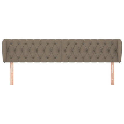 Testiera ad Orecchio Tortora 203x23x78/88 cm in Tessuto