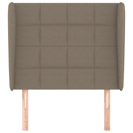 Testiera ad Orecchio Tortora 93x23x118/128 cm in Tessuto