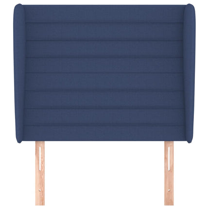 Testiera ad Orecchio Blu 93x23x118/128 cm in Tessuto