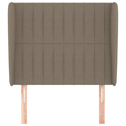 Testiera ad Orecchio Tortora 93x23x118/128 cm in Tessuto